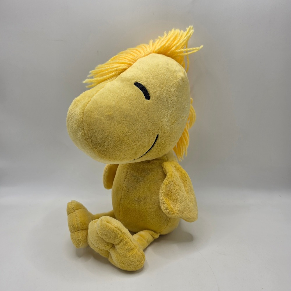 Peanuts Woodstock Plush Stuffed Animal Yarn Hair Yellow Bird Snoopy Friend 10"